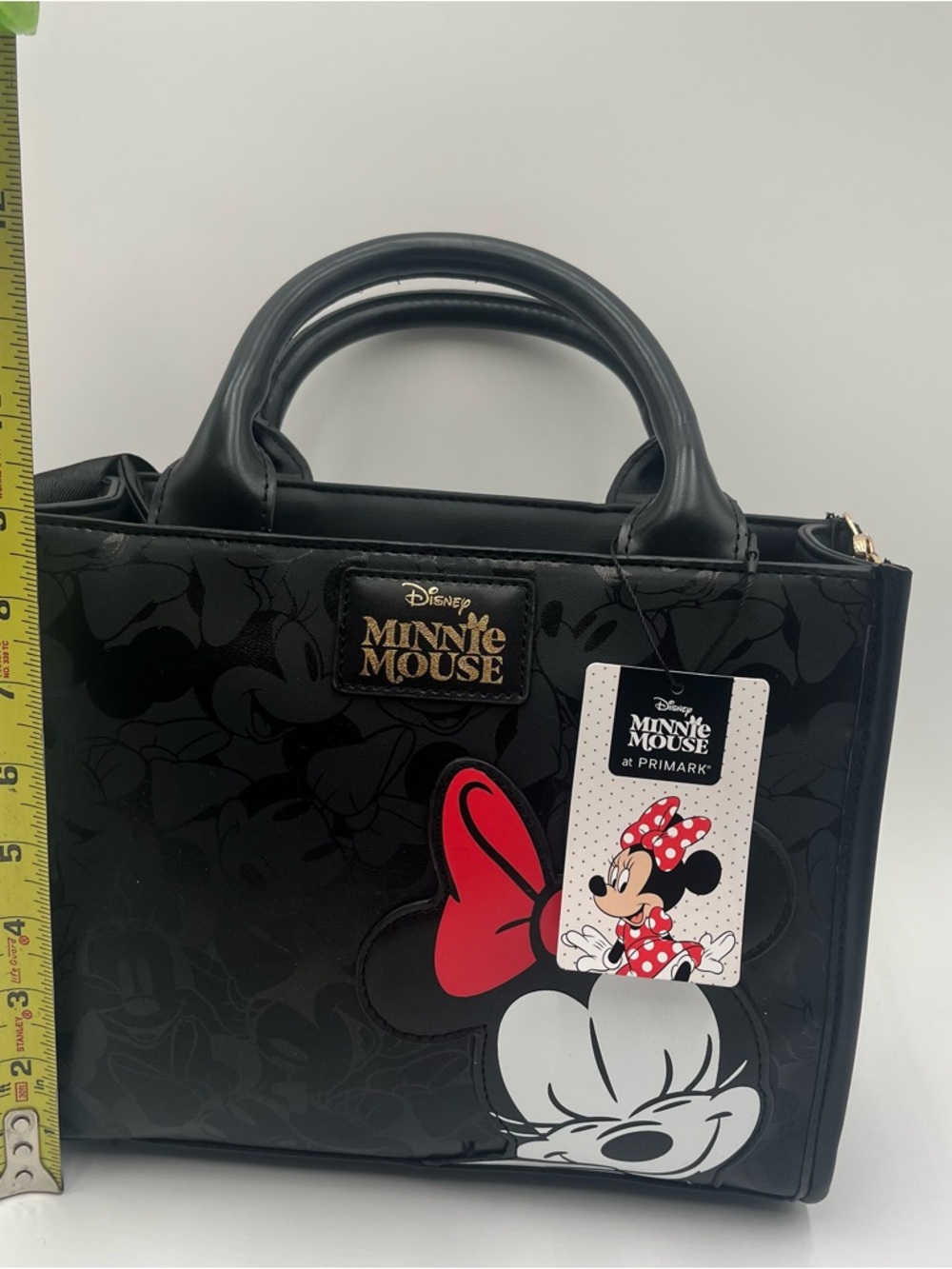 Primark Minnie Mouse Black Crossbody Bag with Red Bow - Picture 8 of 8